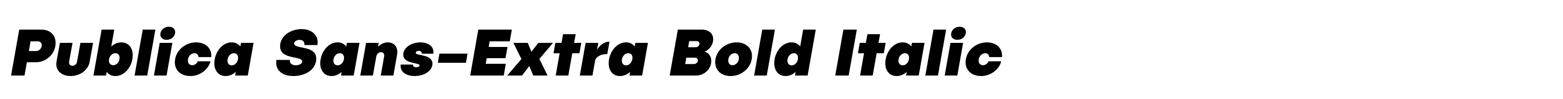 Publica Sans-Extra Bold Italic